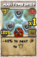 Wizard101 Balance spell card: Mass Tower Shield, Spell ID 761