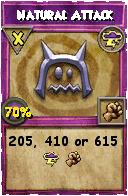 Wizard101 Storm spell card: Natural Attack, Spell ID 311