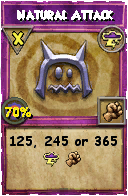 Wizard101 Storm spell card: Natural Attack, Spell ID 204