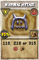 Wizard101 Balance spell card: Natural Attack, Spell ID 654