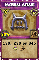 Wizard101 Storm spell card: Natural Attack, Spell ID 683