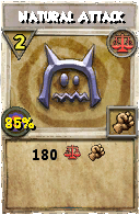 Wizard101 Balance spell card: Natural Attack, Spell ID 827