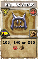 Wizard101 Balance spell card: Natural Attack, Spell ID 491
