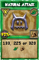 Wizard101 Life spell card: Natural Attack, Spell ID 83