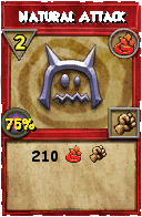 Wizard101 Fire spell card: Natural Attack, Spell ID 483