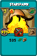 Wizard101 Life spell card: Starspawn, Spell ID 315