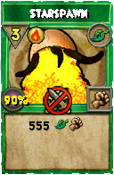 Wizard101 Life spell card: Starspawn, Spell ID 329