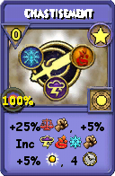 Wizard101 Star spell card: Chastisement, Spell ID 870
