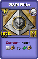 Wizard101 Death spell card: Death Prism, Spell ID 275