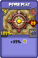 Wizard101 Balance spell card: Power Play, Spell ID 257