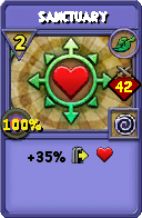 Wizard101 Life spell card: Sanctuary, Spell ID 713