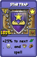 Wizard101 Star spell card: Star Trap, Spell ID 782