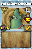 Wizard101 Moon spell card: Polymorph Gobblers, Spell ID 708