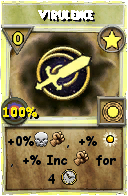 Wizard101 Star spell card: Virulence, Spell ID 698