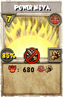 Wizard101 Balance spell card: Power Nova, Spell ID 320