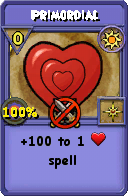 Wizard101 Sun spell card: Primordial, Spell ID 214