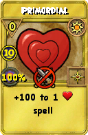 Wizard101 Sun spell card: Primordial, Spell ID 349