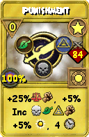 Wizard101 Star spell card: Punishment, Spell ID 165