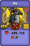 Wizard101 Balance spell card: Ra, Spell ID 481