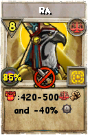 Wizard101 Balance spell card: Ra, Spell ID 1