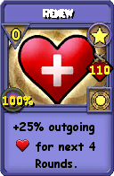 Wizard101 Star spell card: Renew, Spell ID 840