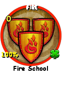 Wizard101 School 16 spell card: Fire, Spell ID 12