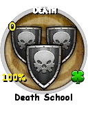 Wizard101 School 16 spell card: Death, Spell ID 48