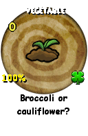 Wizard101 School 16 spell card: Vegetable, Spell ID 29