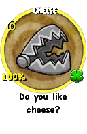 Wizard101 School 16 spell card: Cheese, Spell ID 13