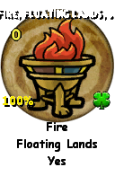 Wizard101 School 16 spell card: Fire, floating lands, no, Spell ID 27