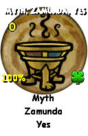 Wizard101 School 16 spell card: Myth, Zamunda, Yes, Spell ID 39
