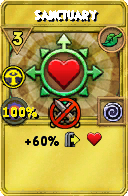 Wizard101 Life spell card: Sanctuary, Spell ID 286