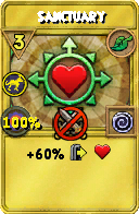 Wizard101 Life spell card: Sanctuary, Spell ID 290