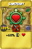 Wizard101 Life spell card: Sanctuary, Spell ID 289
