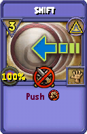 Wizard101 Myth spell card: Shift, Spell ID 847