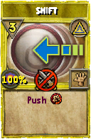 Wizard101 Myth spell card: Shift, Spell ID 847