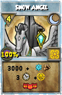 Wizard101 Moon spell card: Snow Angel, Spell ID 295