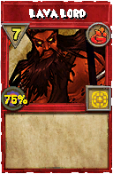 Wizard101 Fire spell card: Lava Lord, Spell ID 462
