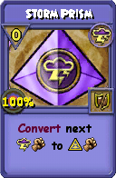 Wizard101 Storm spell card: Storm Prism, Spell ID 956