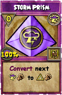 Wizard101 Storm spell card: Storm Prism, Spell ID 956