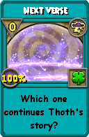 Wizard101 Storm spell card: Next Verse, Spell ID 173