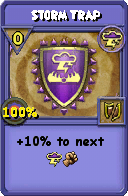Wizard101 Storm spell card: Storm Trap, Spell ID 332