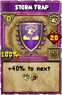 Wizard101 Storm spell card: Storm Trap, Spell ID 712