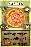 Wizard101 Star spell card: Supernova, Spell ID 436