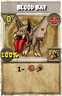 Wizard101 Balance spell card: Blood Bat, Spell ID 546