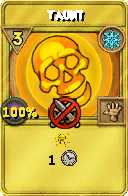 Wizard101 Ice spell card: Taunt, Spell ID 876