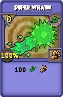 Wizard101 Life spell card: Super Wrath, Spell ID 279
