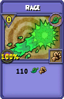Wizard101 Life spell card: Rage, Spell ID 77