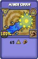 Wizard101 Myth spell card: Minor Crush, Spell ID 78