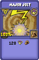 Wizard101 Storm spell card: Major Jolt, Spell ID 310